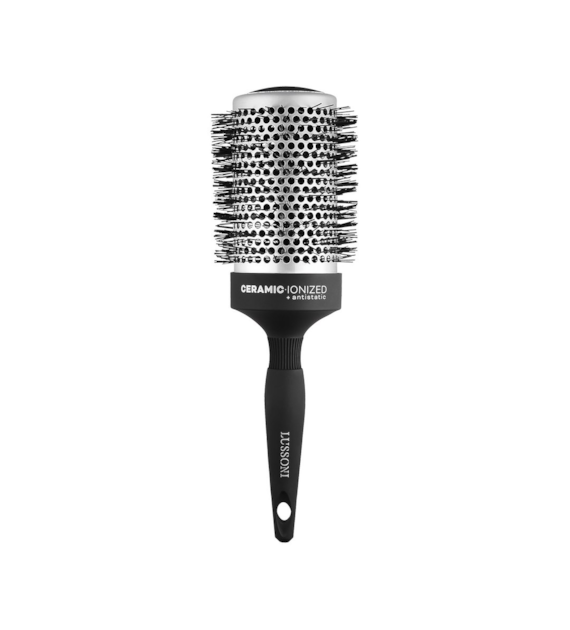 LUSSONI HR BRUSH C&S ROUND SILVER STYLING 65MM PET