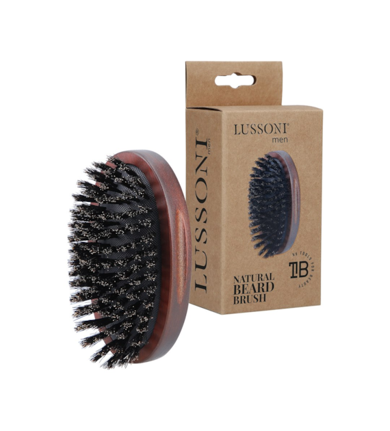 LUSSONI BR NATURAL BEARD BRUSH OVAL