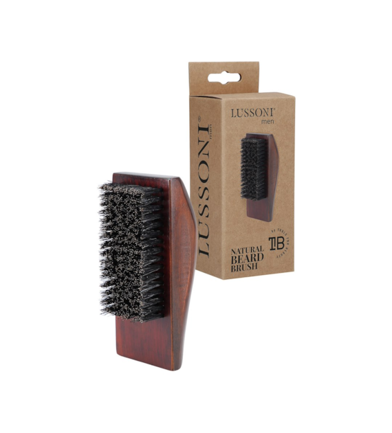 LUSSONI BR NATURAL BEARD BRUSH SQUARE
