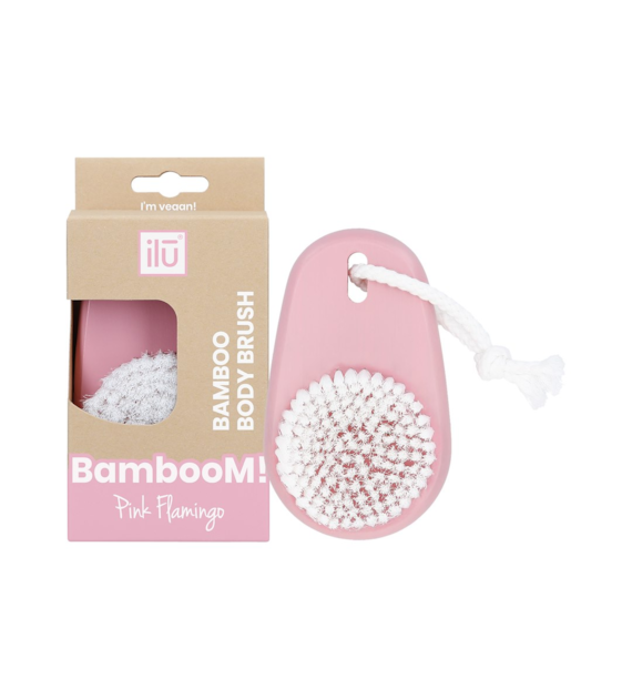 ILU SC BAMBOOM BODY BRUSH PINK FLAMINGO