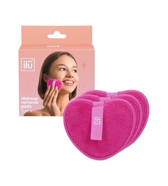 ILU SC MAKEUP REMOVER PADS HOT PINK 3PCS