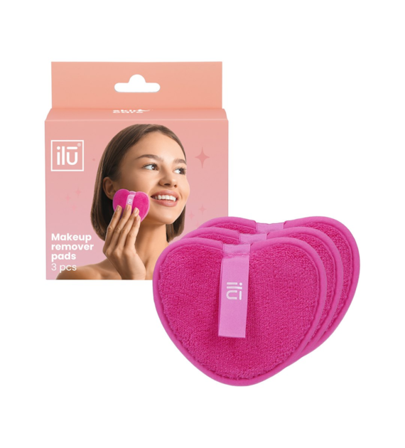 ILU SC MAKEUP REMOVER PADS HOT PINK 3PCS