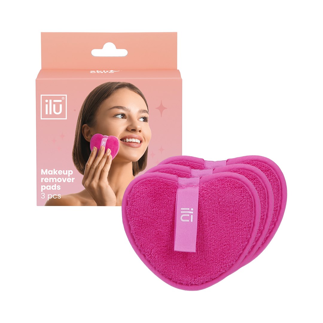 ILU SC MAKEUP REMOVER PADS HOT PINK 3PCS