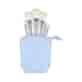 ILU BASIC MU BLUE MAKEUP BRUSH 6PCS SET