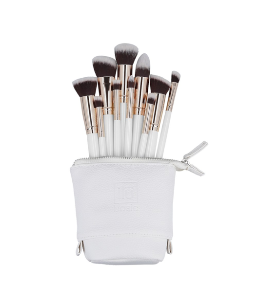 ILU BASIC MU WHITE MAKEUP BRUSH 10PCS SET