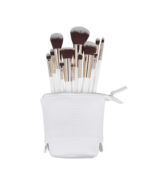 ILU BASIC MU WHITE MAKEUP BRUSH 12PCS SET