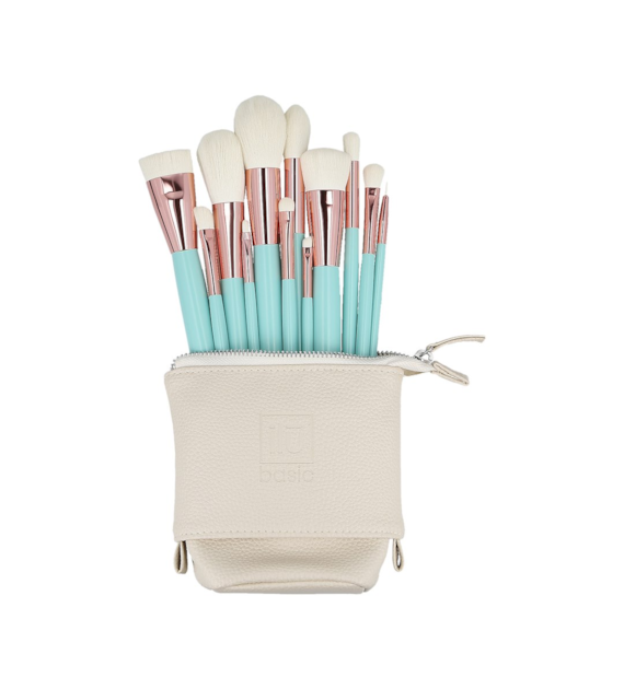 ILU BASIC MU TURQUOISE MAKEUP BRUSH 12PCS SET