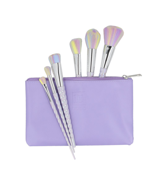 ILU BASIC MU UNICORN LIGHT MAKEUP BRUSH 6PCS SET