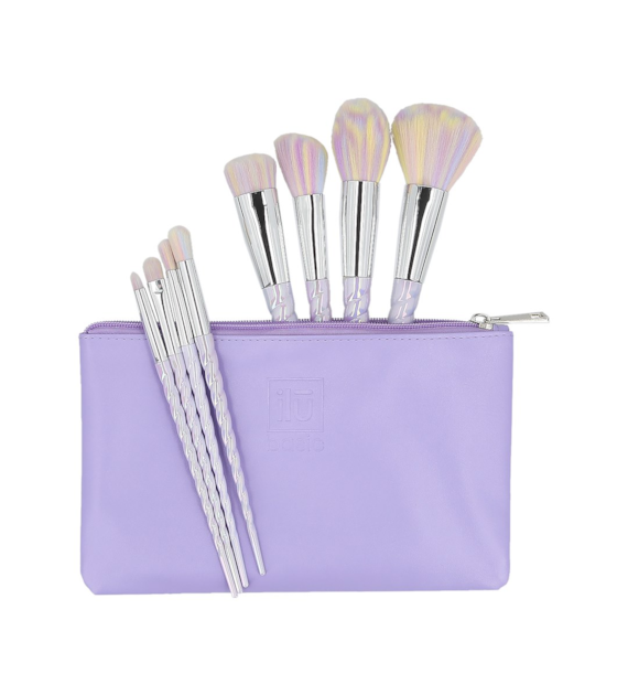 ILU BASIC MU UNICORN LIGHT MAKEUP BRUSH 8PCS SET