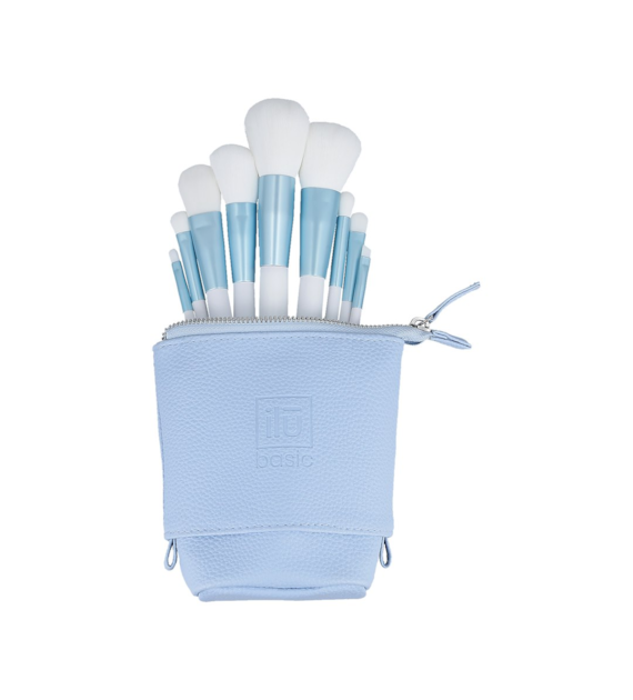 ILU BASIC MU WHITE MAKEUP BRUSH 9PCS SET