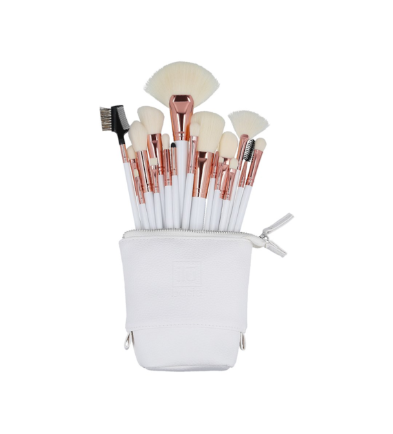 ILU BASIC MU WHITE MAKEUP BRUSH 18PCS SET