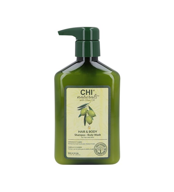 CHI OLIVE ORGANICS HAIR AND BODY SHAMPOO 340ML