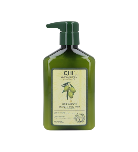 CHI OLIVE ORGANICS HAIR AND BODY SHAMPOO 340ML