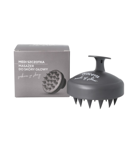 ECOCERA HAIR SCALP MASSAGER BRUSH GREY