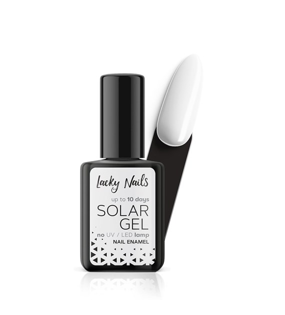 LN NAIL POLISH SOLAR GEL 01 SNOWWHITE