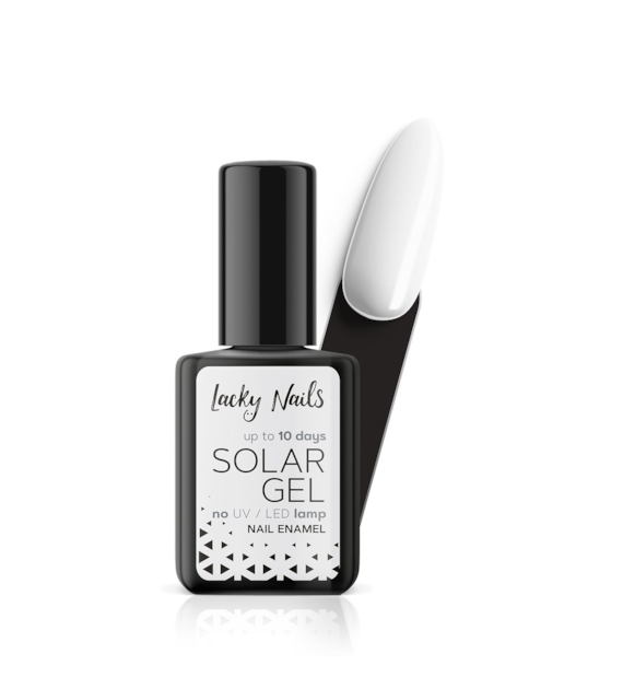 LN NAIL POLISH SOLAR GEL 01 SNOWWHITE