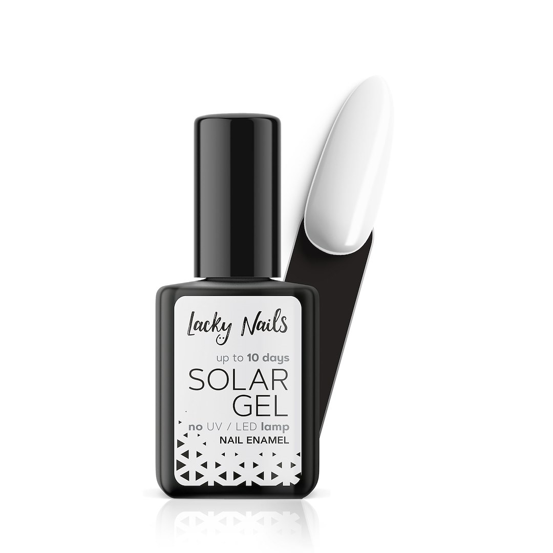 LN NAIL POLISH SOLAR GEL 01 SNOWWHITE