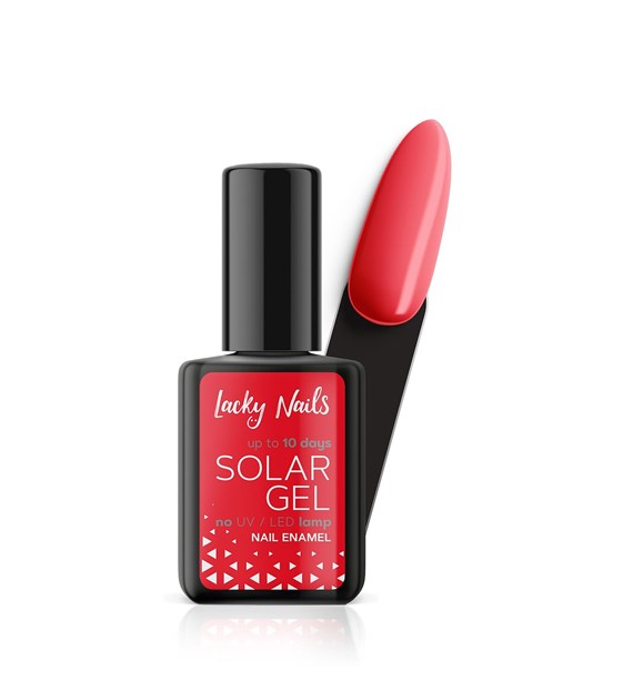 LN NAIL POLISH SOLAR GEL 12 QUEEN RED