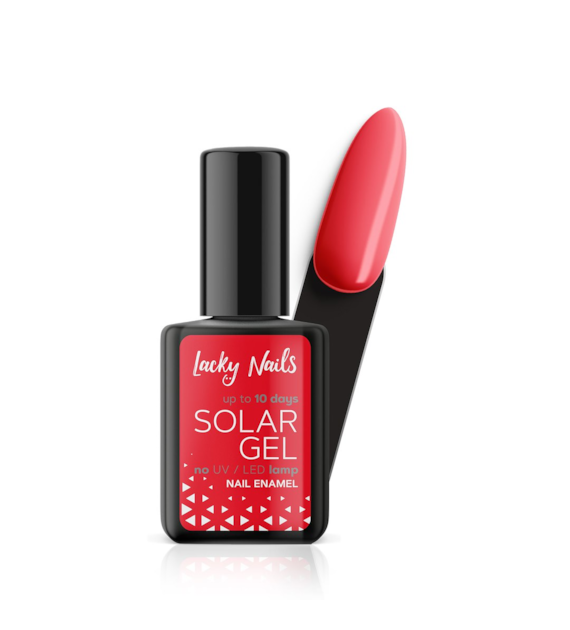 LN NAIL POLISH SOLAR GEL 12 QUEEN RED