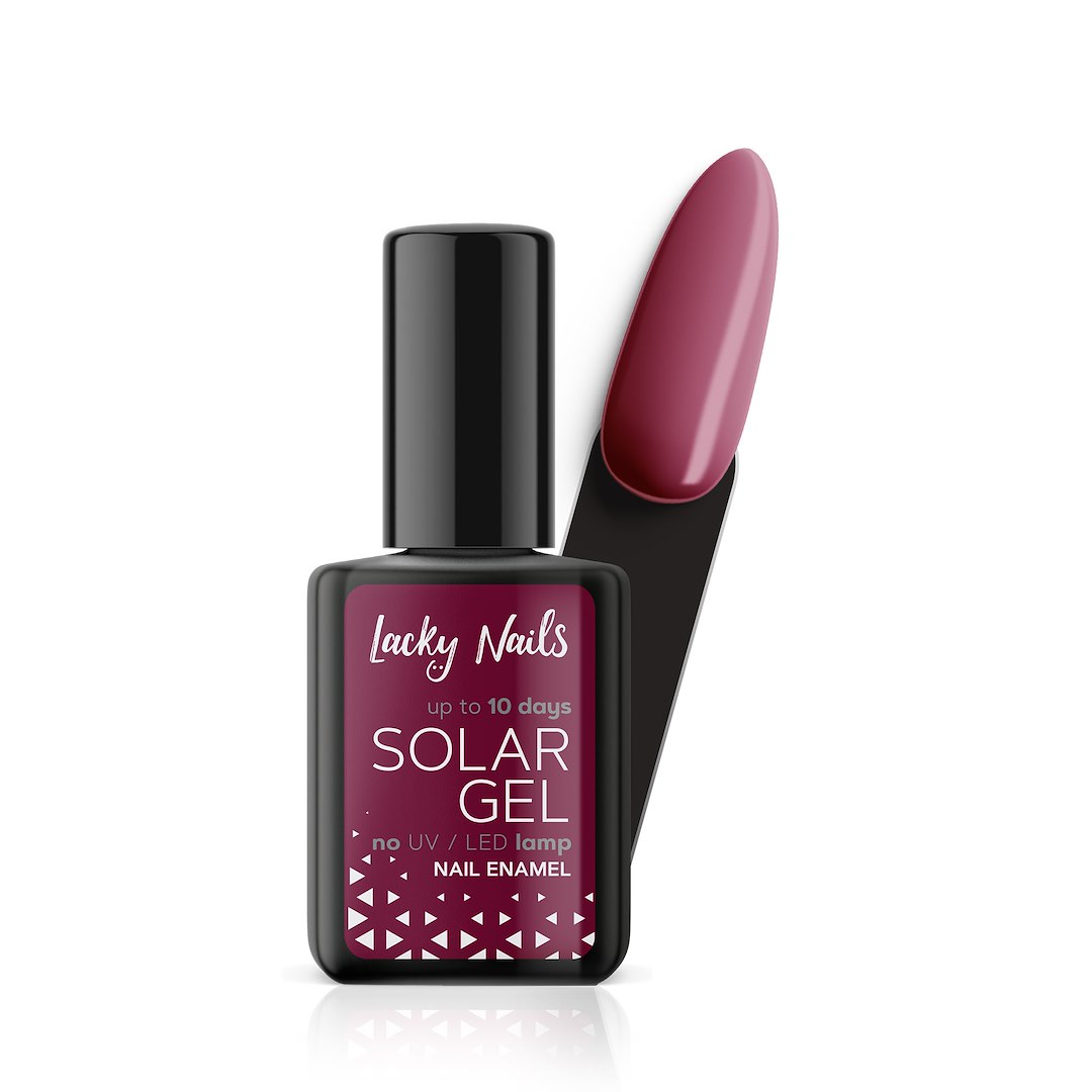 LN NAIL POLISH SOLAR GEL 13 AUBERGINE