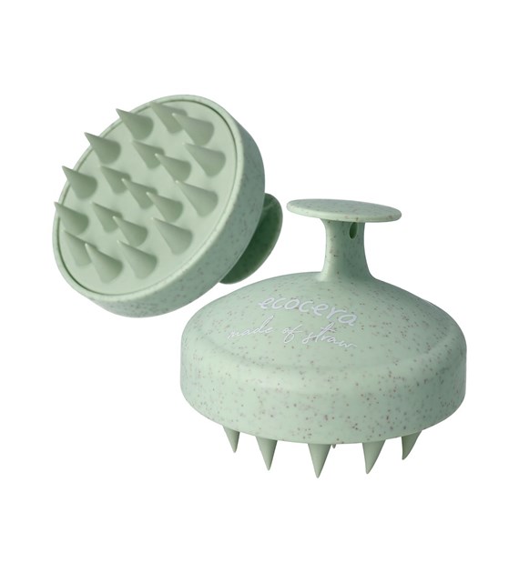 ECOCERA HAIR SCALP MASSAGER BRUSH GREEN