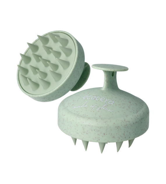 ECOCERA HAIR SCALP MASSAGER BRUSH GREEN