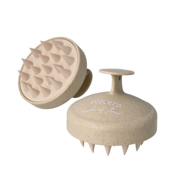 ECOCERA HAIR SCALP MASSAGER BRUSH BEIGE