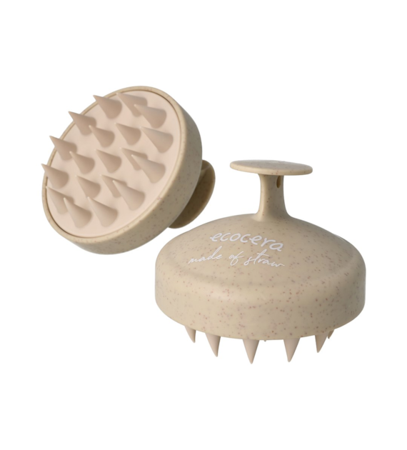 ECOCERA HAIR SCALP MASSAGER BRUSH BEIGE