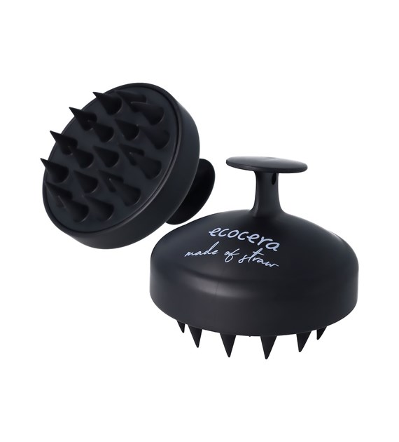 ECOCERA HAIR SCALP MASSAGER BRUSH BLACK