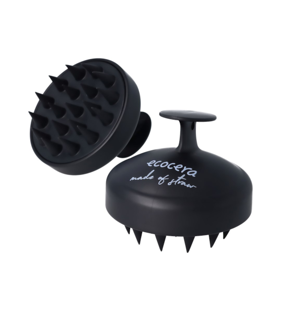 ECOCERA HAIR SCALP MASSAGER BRUSH BLACK