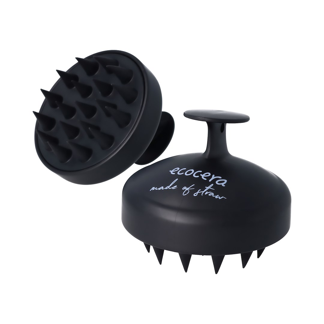 ECOCERA HAIR SCALP MASSAGER BRUSH BLACK