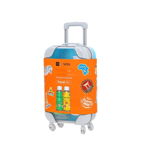 HISKIN SUITCASE SHAMPOO+CONDITIONER 2X75ML SET