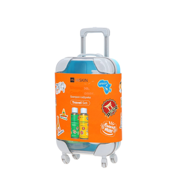HISKIN SUITCASE SHAMPOO+CONDITIONER 2X75ML SET