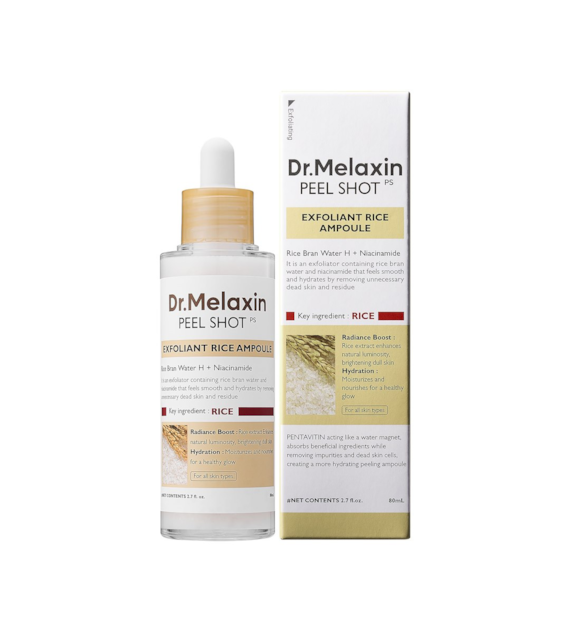 DR.MELAXIN PEEL SHOT EXFOL WHITE RICE AMPOULE 80ML