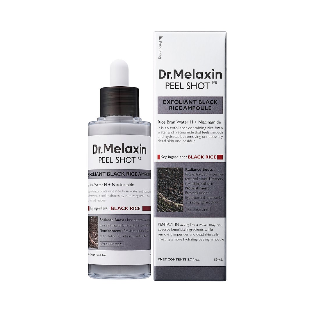 DR.MELAXIN PEEL SHOT EXFOL BLACK RICE AMPOULE 80ML