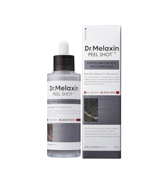 DR.MELAXIN PEEL SHOT EXFOL BLACK RICE AMPOULE 80ML