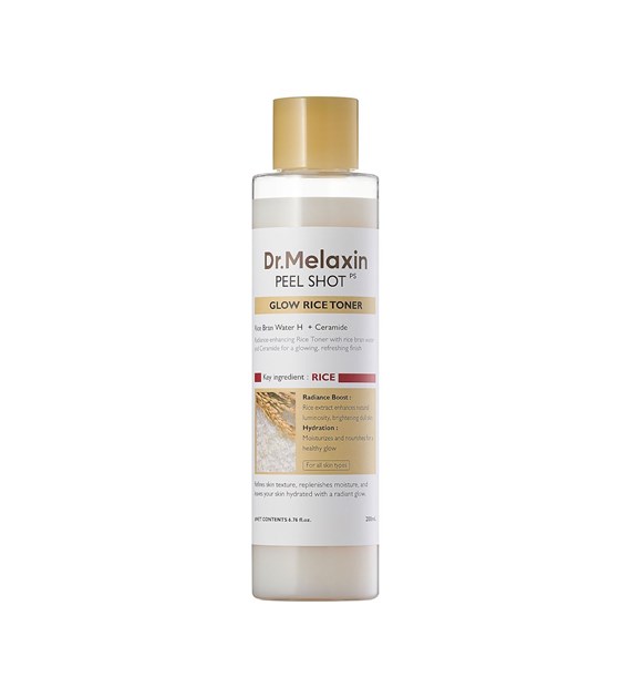 DR.MELAXIN PEEL SHOT GLOW WHITE RICE TONER 200ML