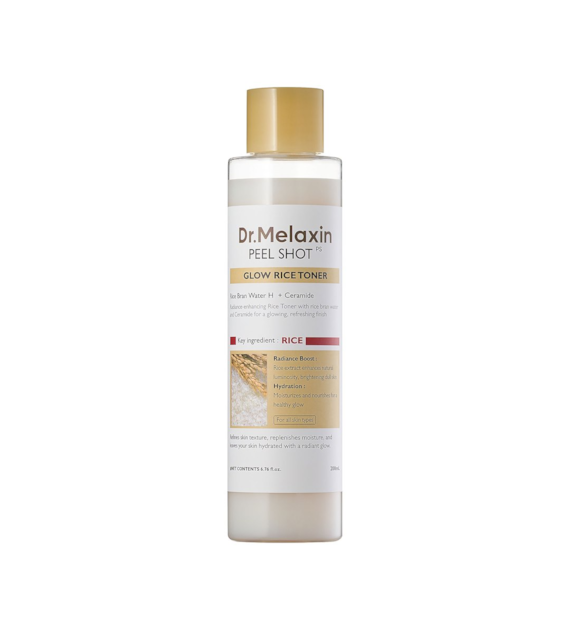 DR.MELAXIN PEEL SHOT GLOW WHITE RICE TONER 200ML