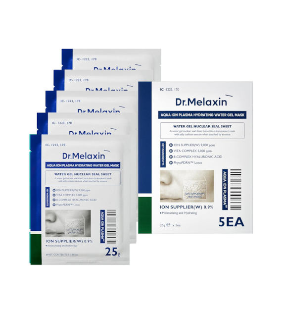 DR.MELAXIN AQUA ION PLASMA HYDR WATER GEL MASK 5PC