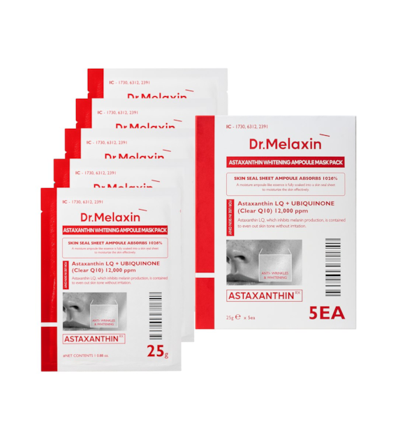 DR.MELAXIN ASTAXANTHIN AMPOULE MASK PACK 25G (5EA)