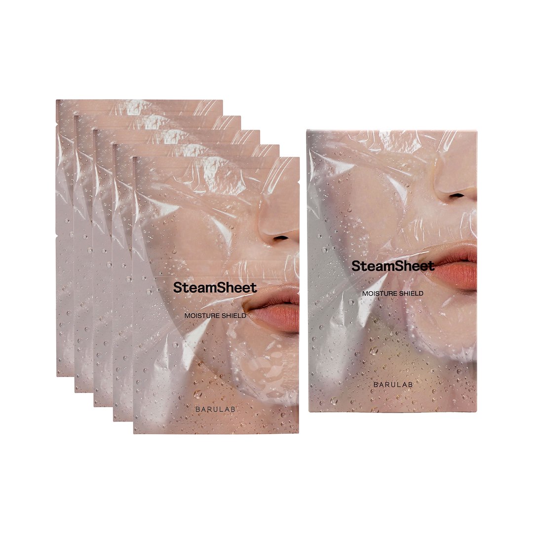 BARULAB STEAMSHEET MOISTURE FACIAL MASK 22G 5PCS