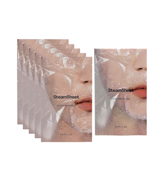 BARULAB STEAMSHEET MOISTURE FACIAL MASK 22G 5PCS
