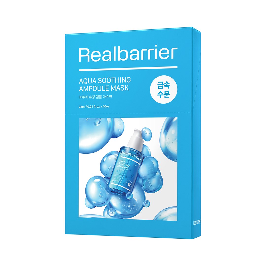 REAL BARRIER AQUA SOOTHING AMPOULE MASK 28ML 10EA