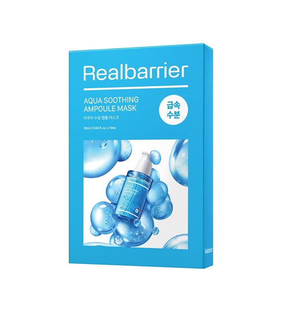 REAL BARRIER AQUA SOOTHING AMPOULE MASK 28ML 10EA