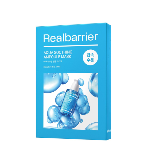 REAL BARRIER AQUA SOOTHING AMPOULE MASK 28ML 10EA