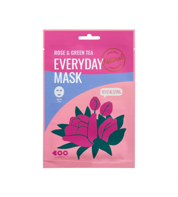 DEARBOO EVERYDAY SHEET MASK ROSE&GREEN TEA