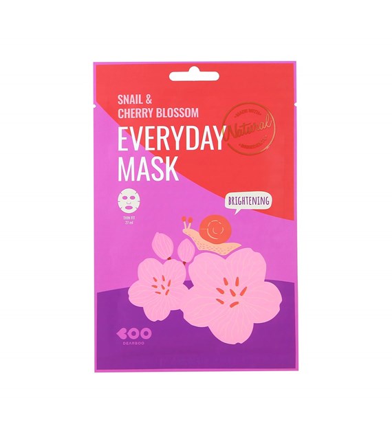 DEARBOO EVERYDAY SHEET MASK SNAIL&CHERRY BLOSSOM