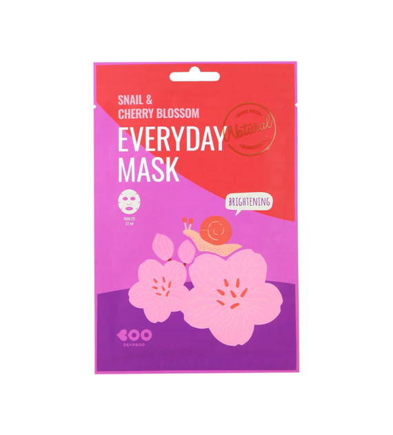 DEARBOO EVERYDAY SHEET MASK SNAIL&CHERRY BLOSSOM