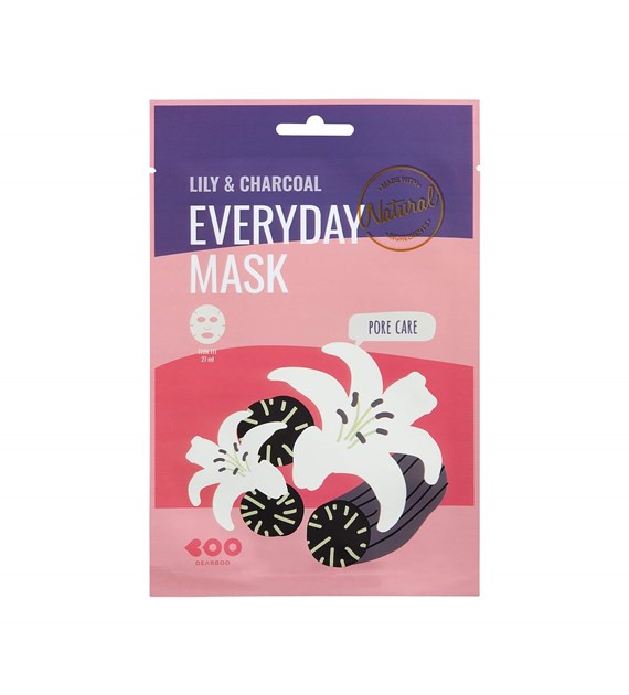 DEARBOO EVERYDAY SHEET MASK LILY&CHARCOAL