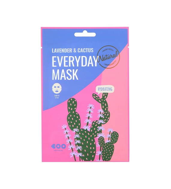 DEARBOO EVERYDAY SHEET MASK LAVENDER&CACTUS